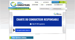 Desktop Screenshot of liguedesconducteurs.org