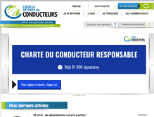 Tablet Screenshot of liguedesconducteurs.org
